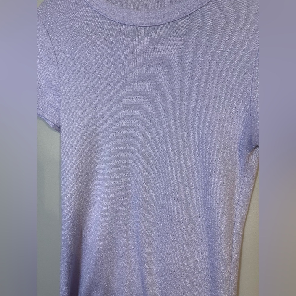 Michael Stars Lavender Short Sleeve Top - Picture 2 of 5